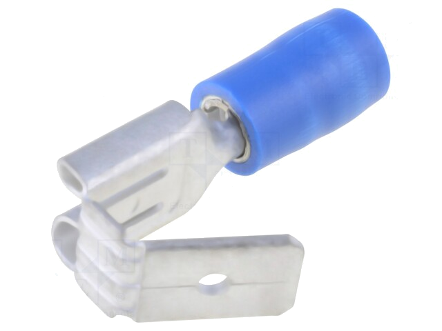 Connector: vlak; 6,3mm; 0,8mm; vrouwelijk/mannelijk; 2mm2; klemmen Connector: vlak; 6,3mm; 0,8mm; vrouwelijk/mannelijk; 2mm2; klemmen